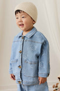 Veste classique en mélange de coton à rayures pour les fêtes, avec boutonnage sur le devant et coupe décontractée pour un look superposé au quotidien, tailles 6 mois à 8 ans