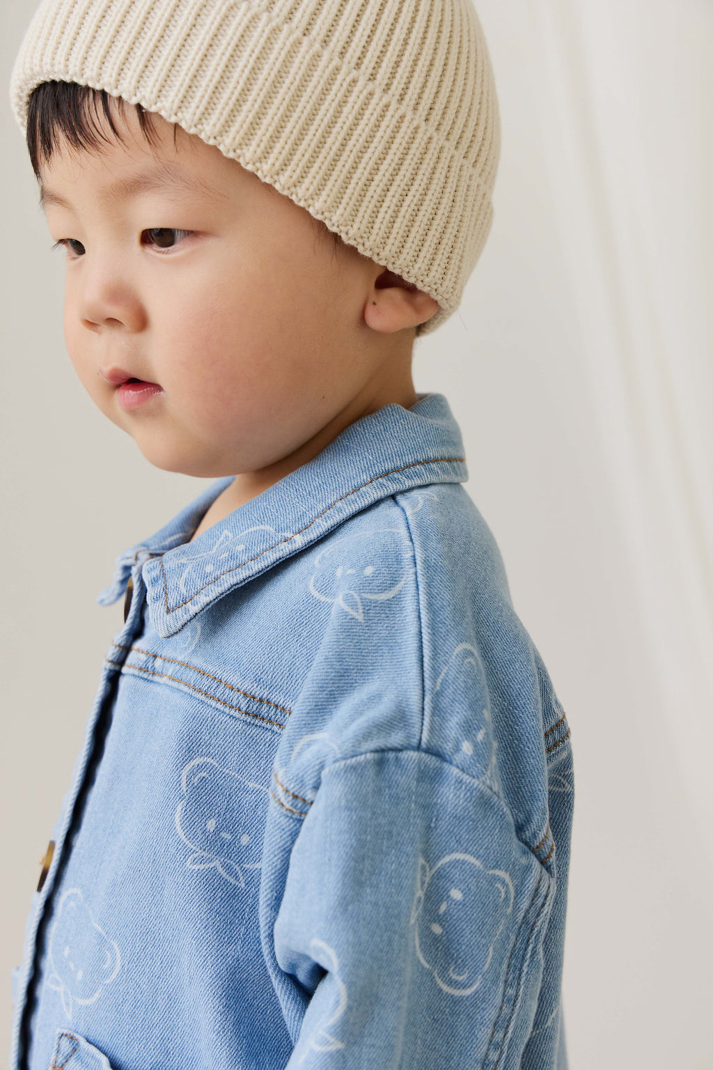 Veste classique en mélange de coton à rayures pour les fêtes, avec boutonnage sur le devant et coupe décontractée pour un look superposé au quotidien, tailles 6 mois à 8 ans