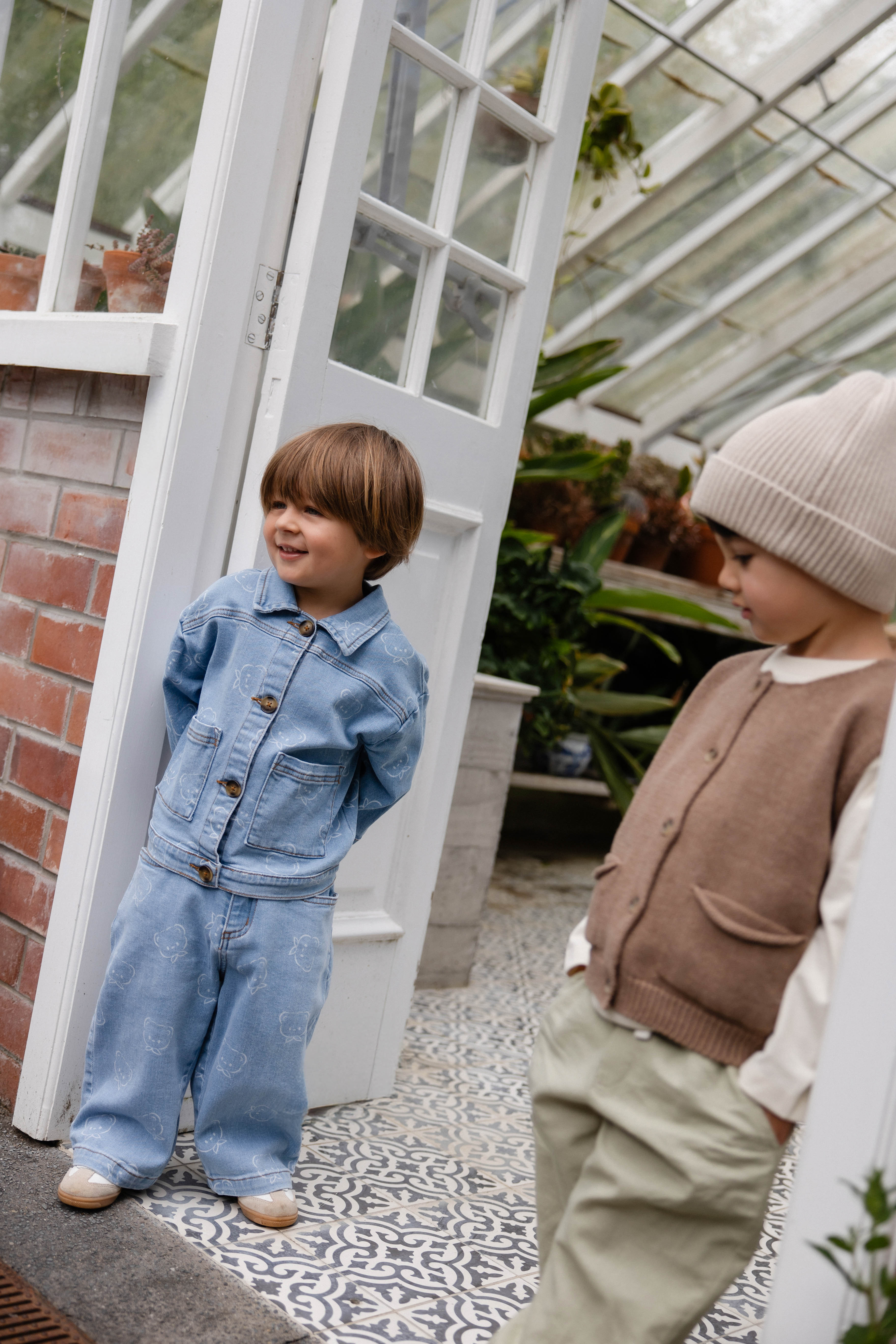 Veste classique en mélange de coton à rayures pour les fêtes, avec boutonnage sur le devant et coupe décontractée pour un look superposé au quotidien, tailles 6 mois à 8 ans