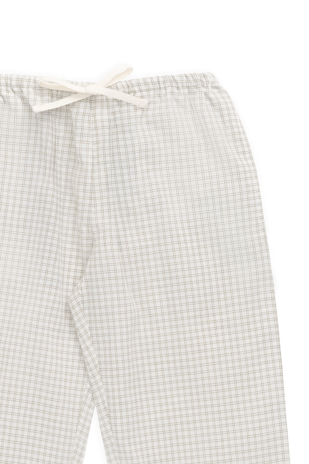 Pantalon décontracté intemporel à carreaux double fenêtre en pacane et coton biologique avec ceinture pour enfants de 6 mois à 8 ans