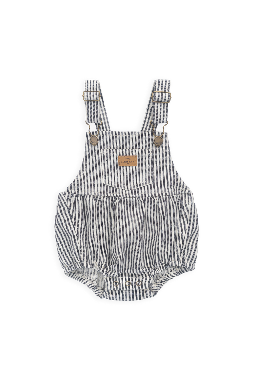 Combinaison Bébé Rayée Marin Vintage en Coton-Élasthanne, Bretelles Ajustables & Boutons-Pression, 0M–3A