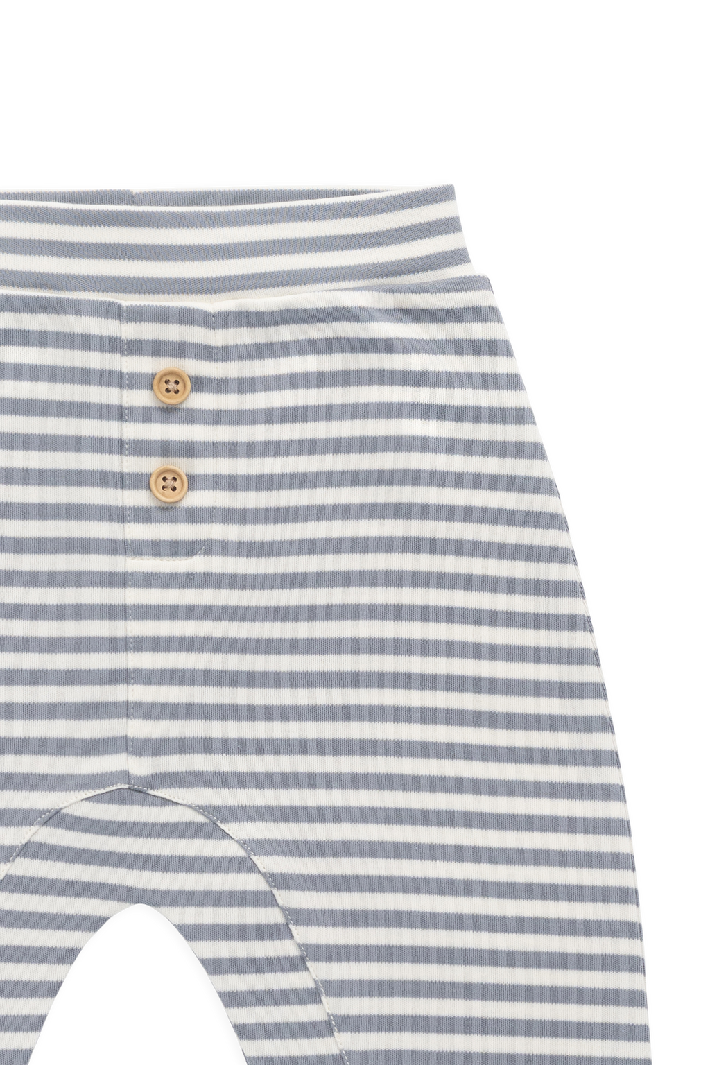 Pantalon décontracté en coton Pima à fines rayures avec taille élastique pour bébés de 0 à 4 ans