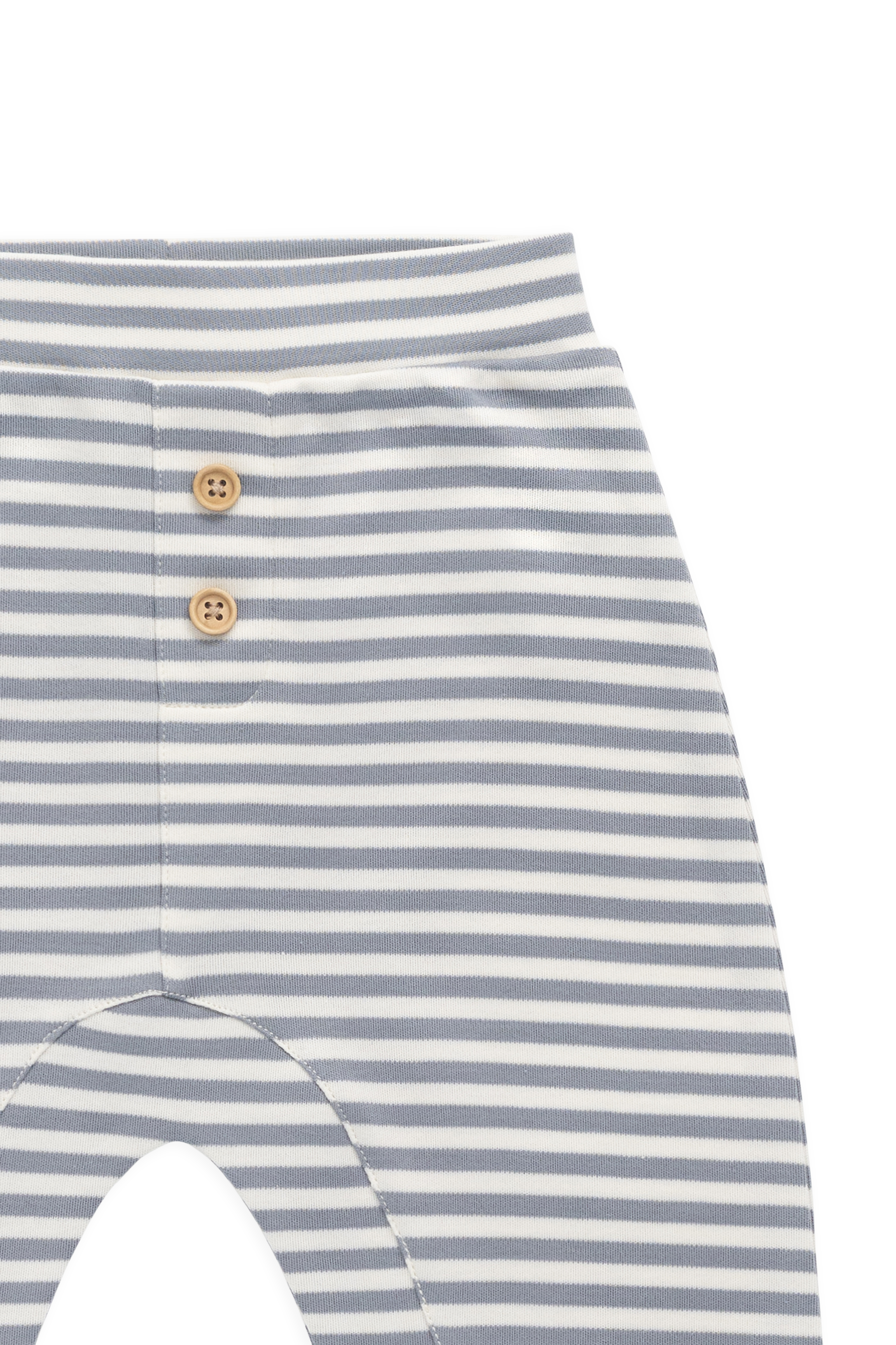 Pantalon décontracté en coton Pima à fines rayures avec taille élastique pour bébés de 0 à 4 ans
