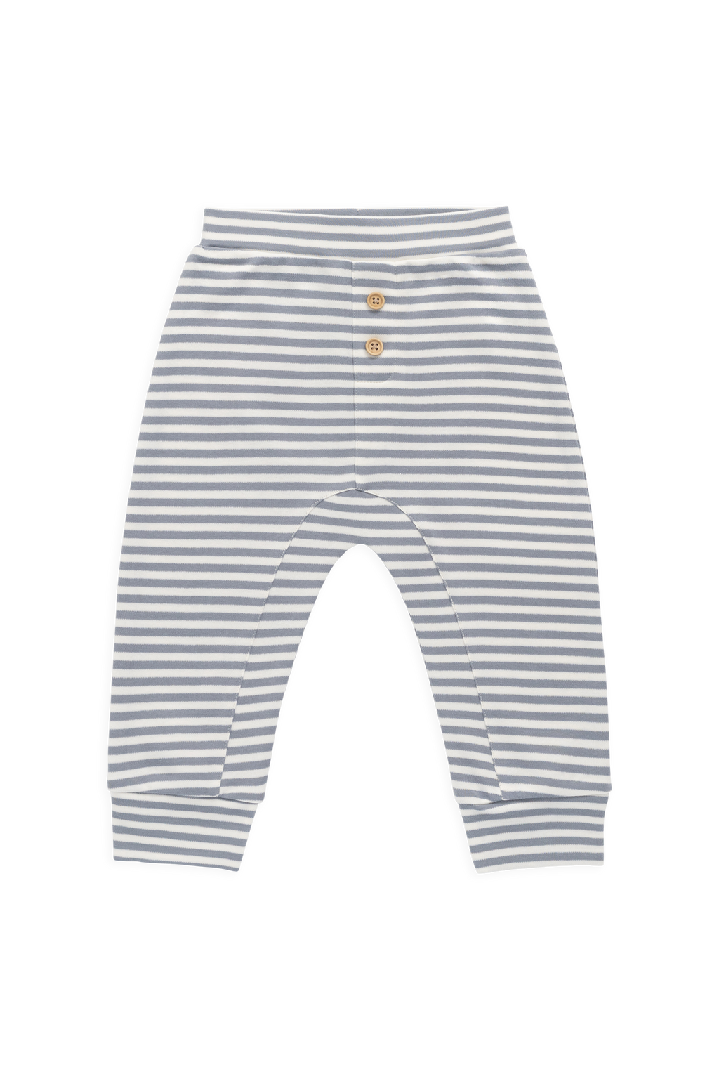 Pantalon décontracté en coton Pima à fines rayures avec taille élastique pour bébés de 0 à 4 ans
