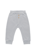 Pantalon décontracté en coton Pima à fines rayures avec taille élastique pour bébés de 0 à 4 ans