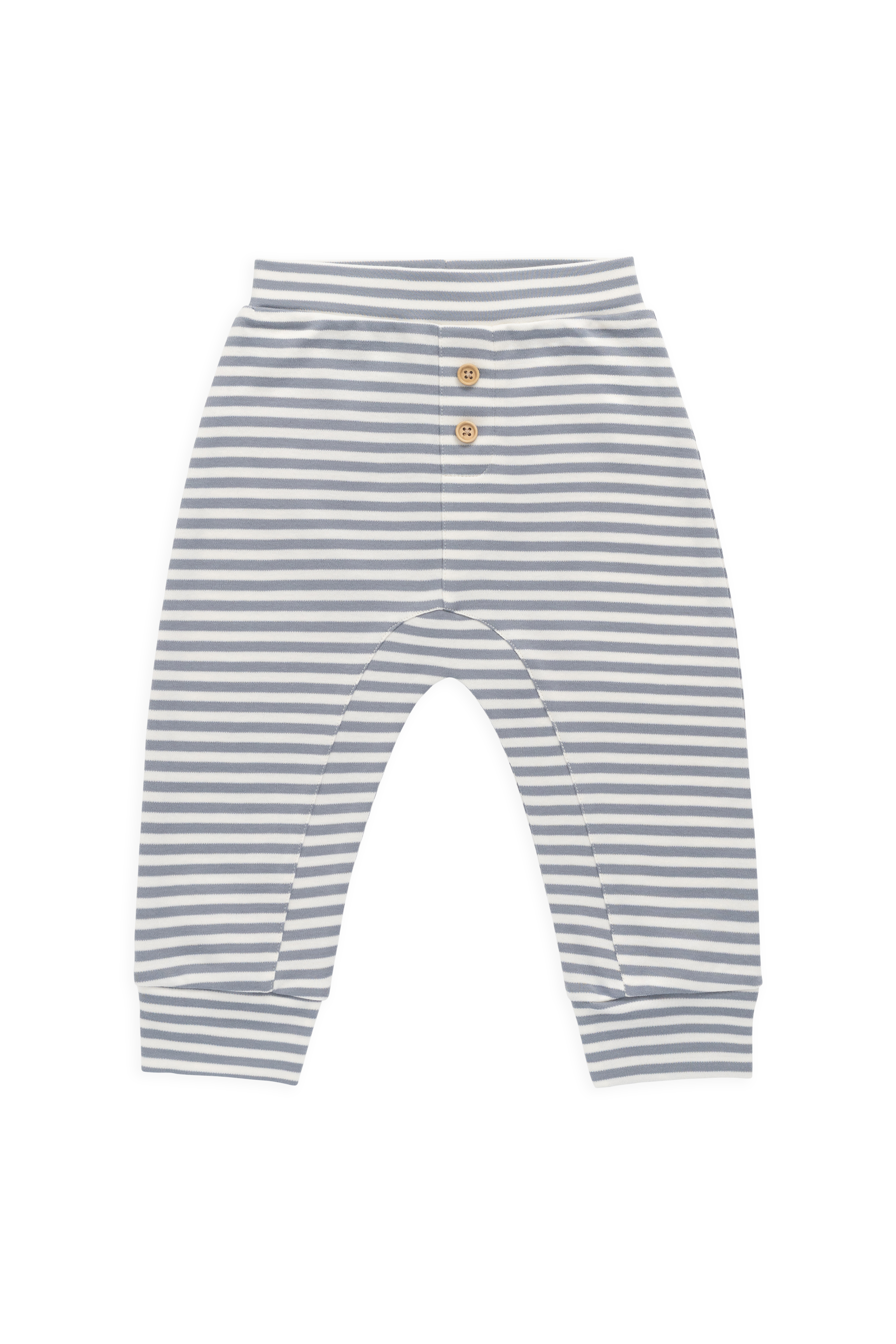Pantalon décontracté en coton Pima à fines rayures avec taille élastique pour bébés de 0 à 4 ans
