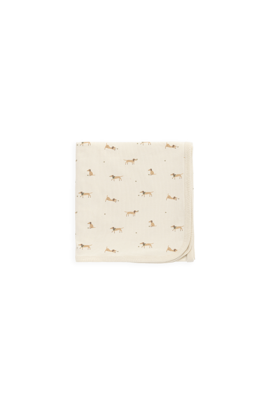 Couverture pour bébé en coton 100 % biologique imprimé manioc Sweet Cream Play Ball pour la sieste et la poussette 39x39