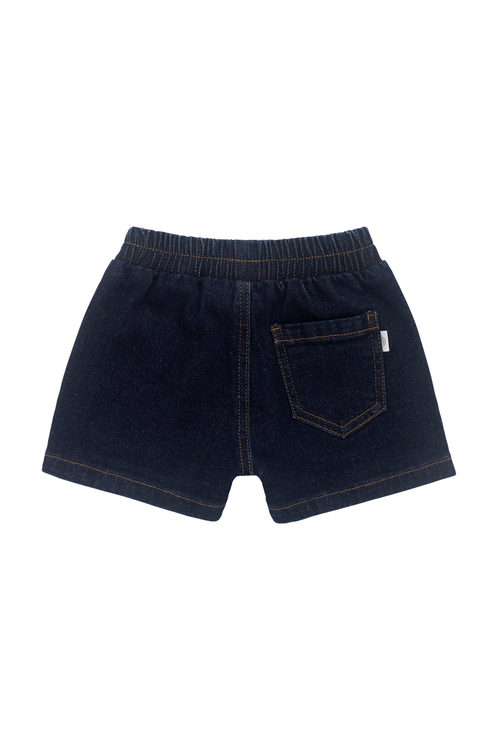 Short en jean indigo décontracté en coton pour enfants de 6 mois à 6 ans, taille élastique et poches