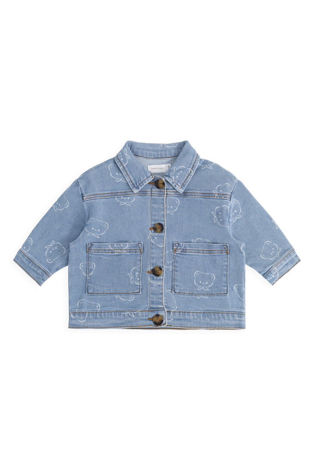 Veste classique en mélange de coton à rayures pour les fêtes, avec boutonnage sur le devant et coupe décontractée pour un look superposé au quotidien, tailles 6 mois à 8 ans