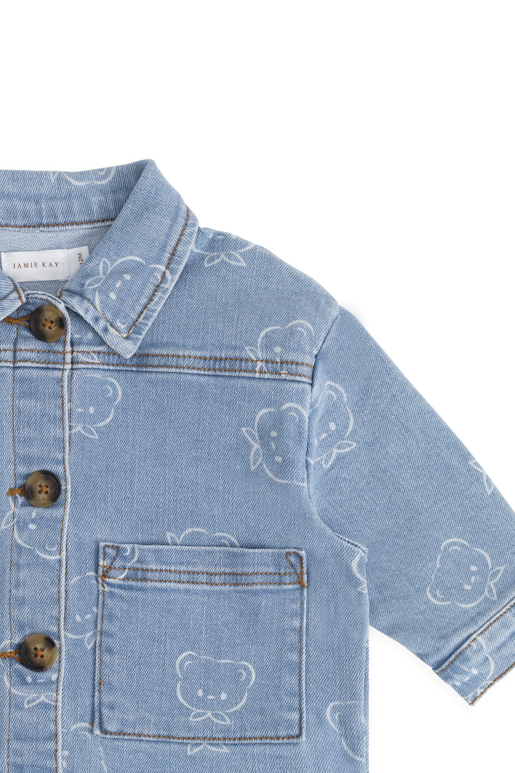 Veste classique en mélange de coton à rayures pour les fêtes, avec boutonnage sur le devant et coupe décontractée pour un look superposé au quotidien, tailles 6 mois à 8 ans