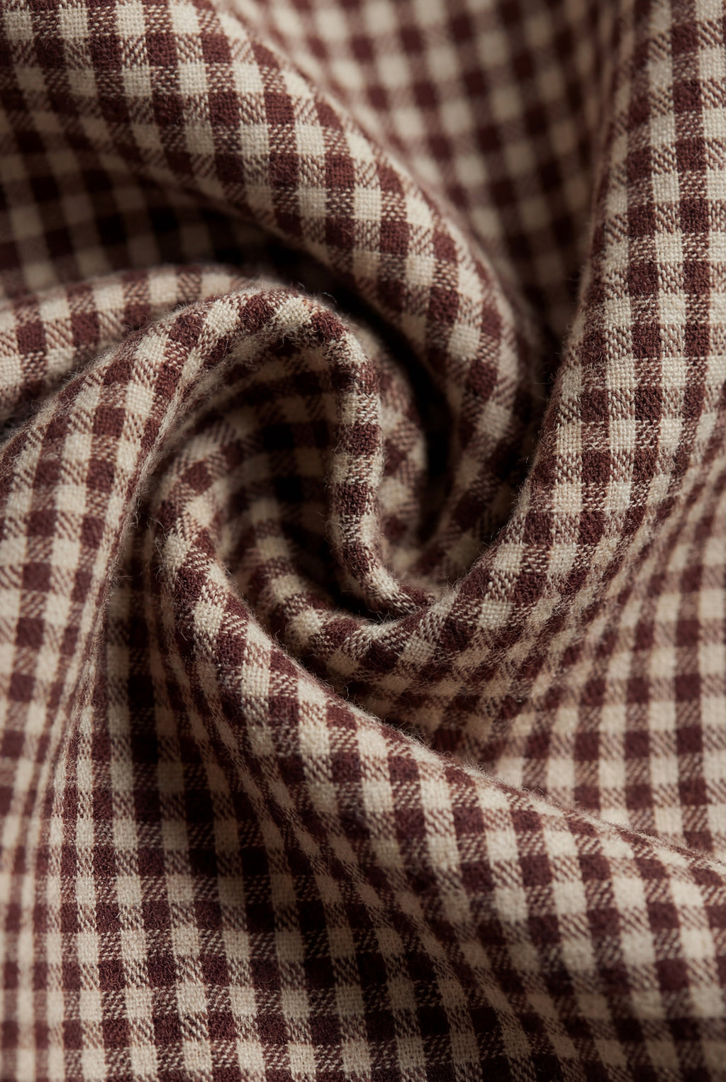 Bloomer-short en coton biologique vichy cannelle, avec taille élastiquée et détail nœud, pour bébés de 0 à 3 ans